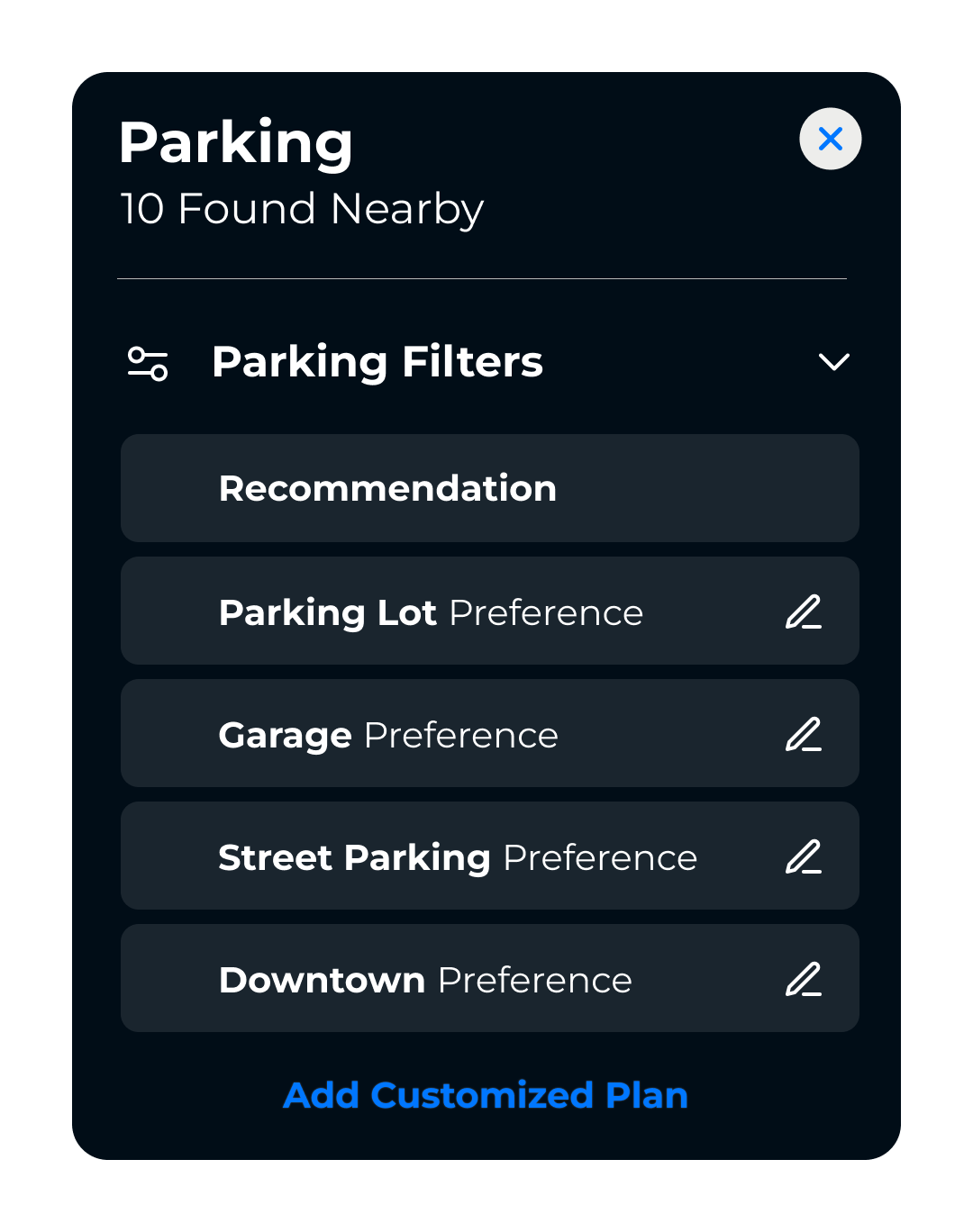 Custom filters