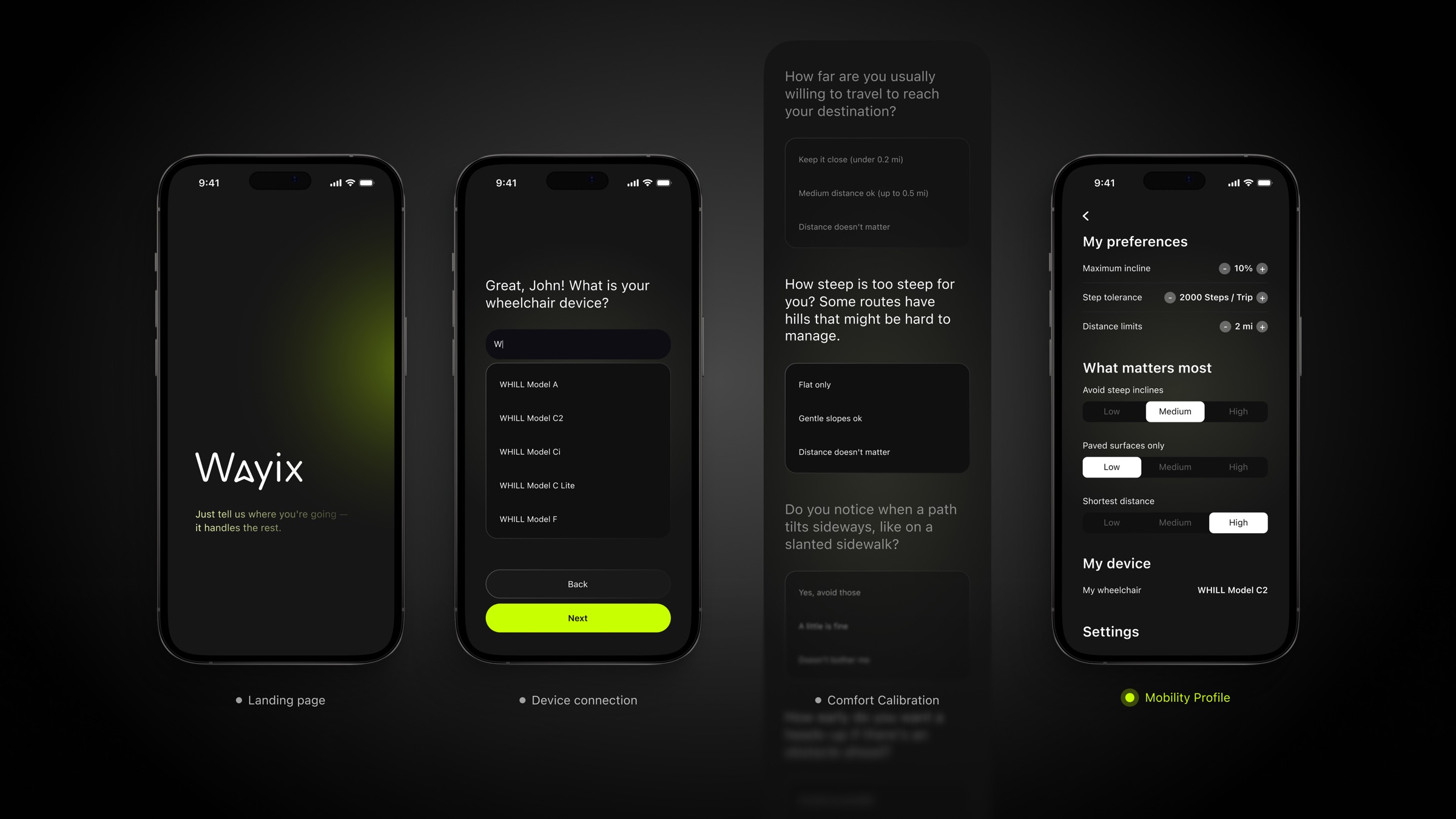 Wayix onboarding — building a personal profile through conversation